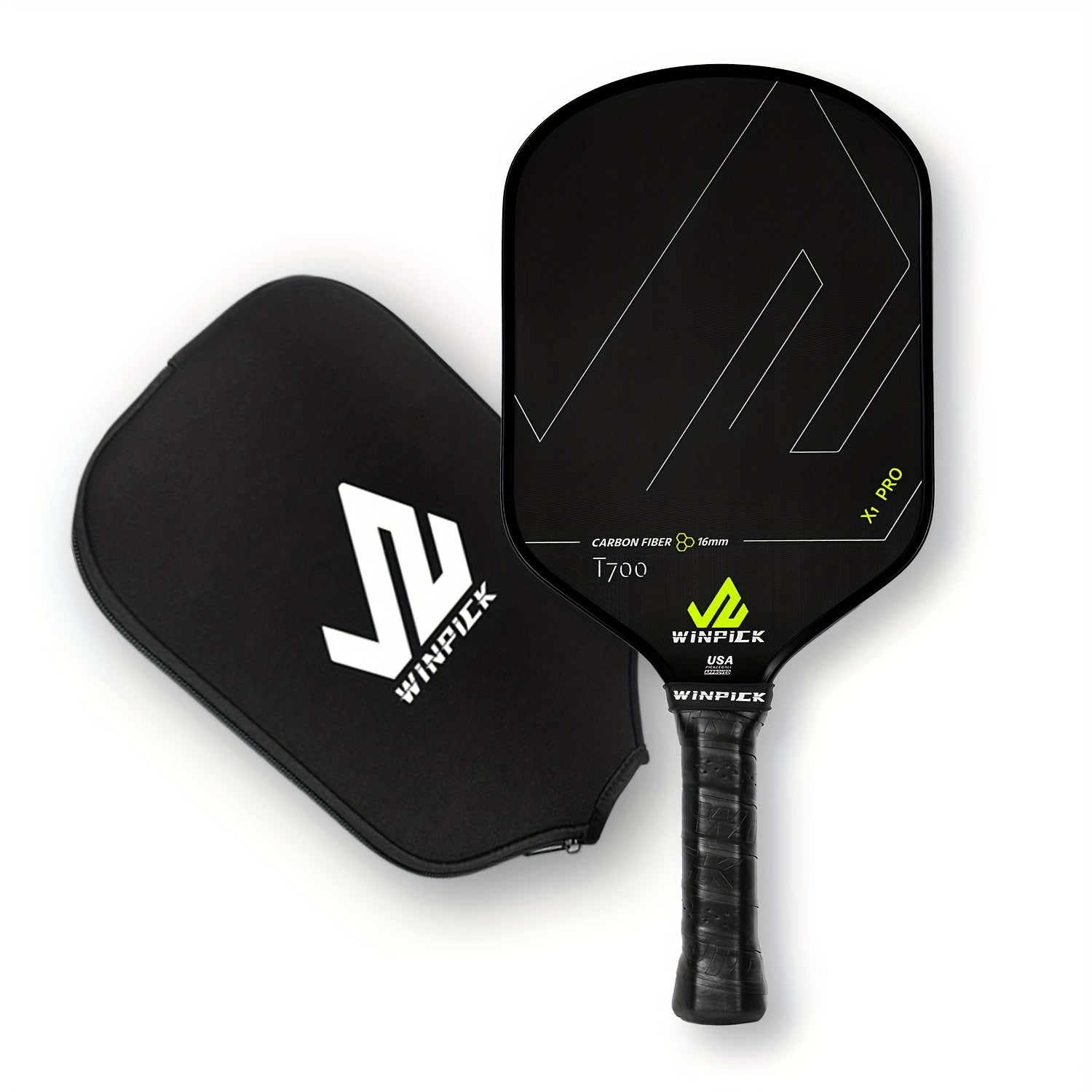 WINPICK T700 Thermoformed Pickleball Paddle – 16mm Honeycomb Core
