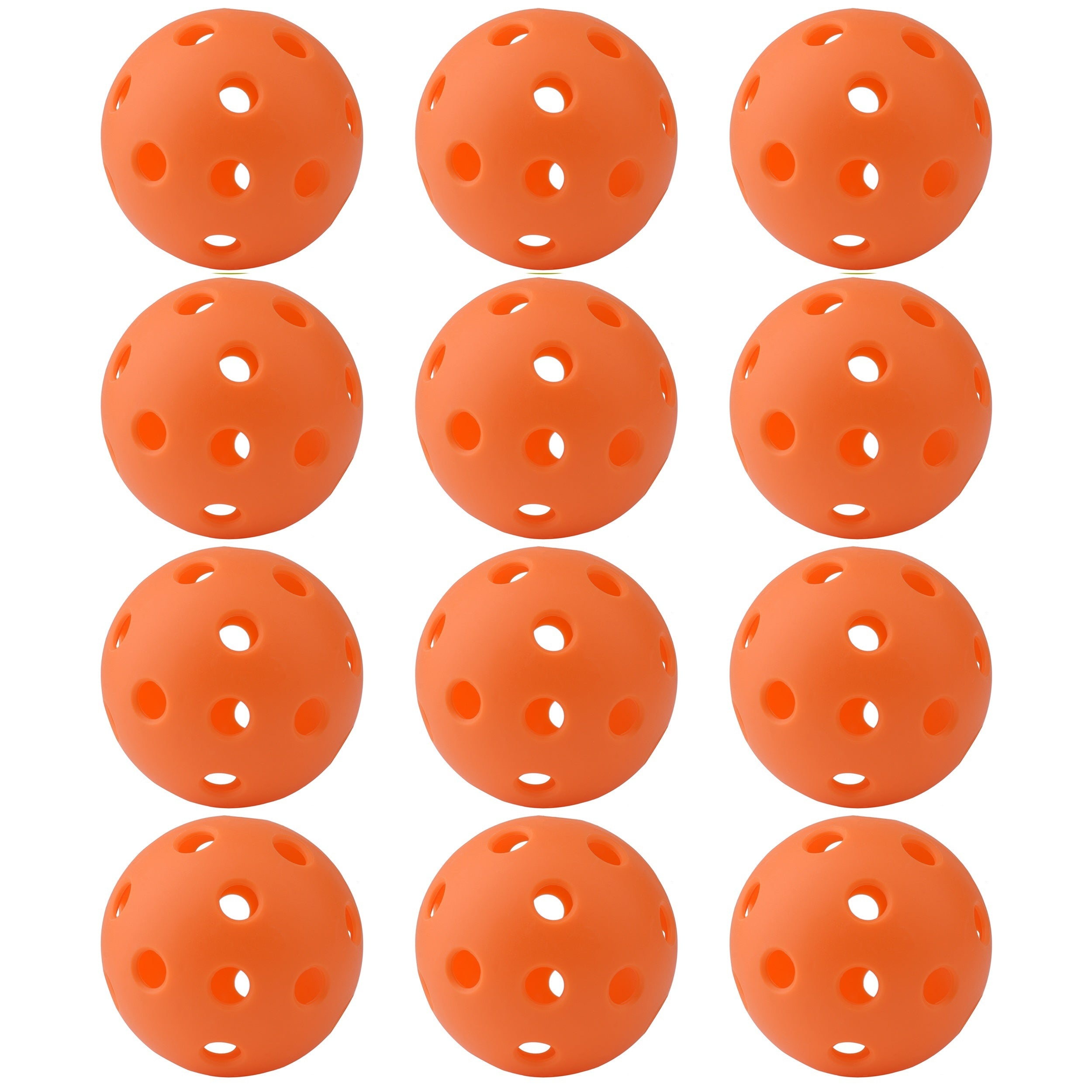 12-Pack Outdoor Pickleball Balls with Storage Net Bag