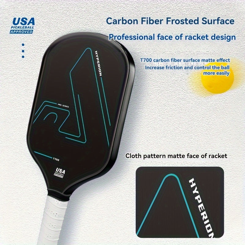 Lightweight T700 Carbon Fiber Pickleball Paddle – Matte Finish, Multiple Colours