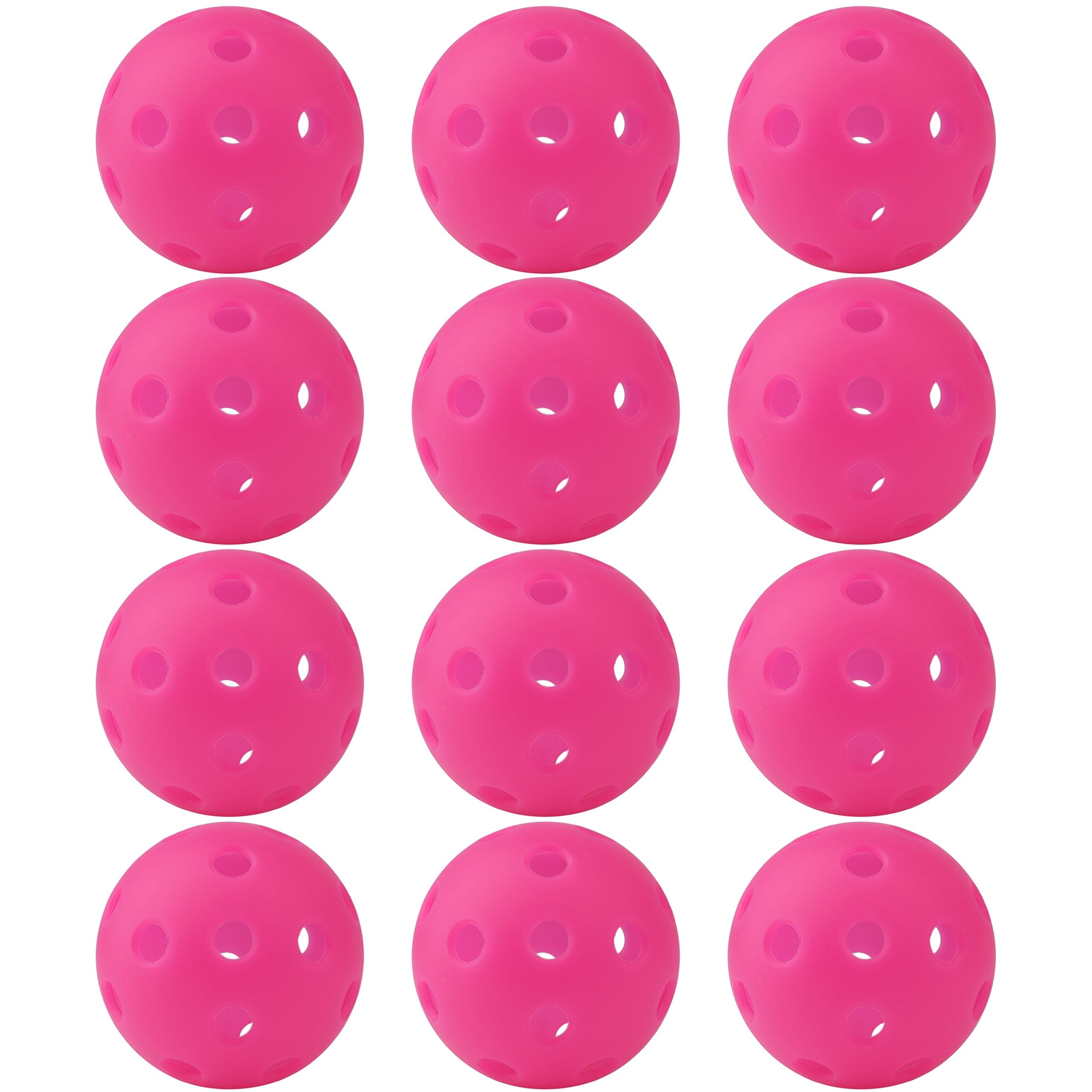12-Pack Outdoor Pickleball Balls with Storage Net Bag