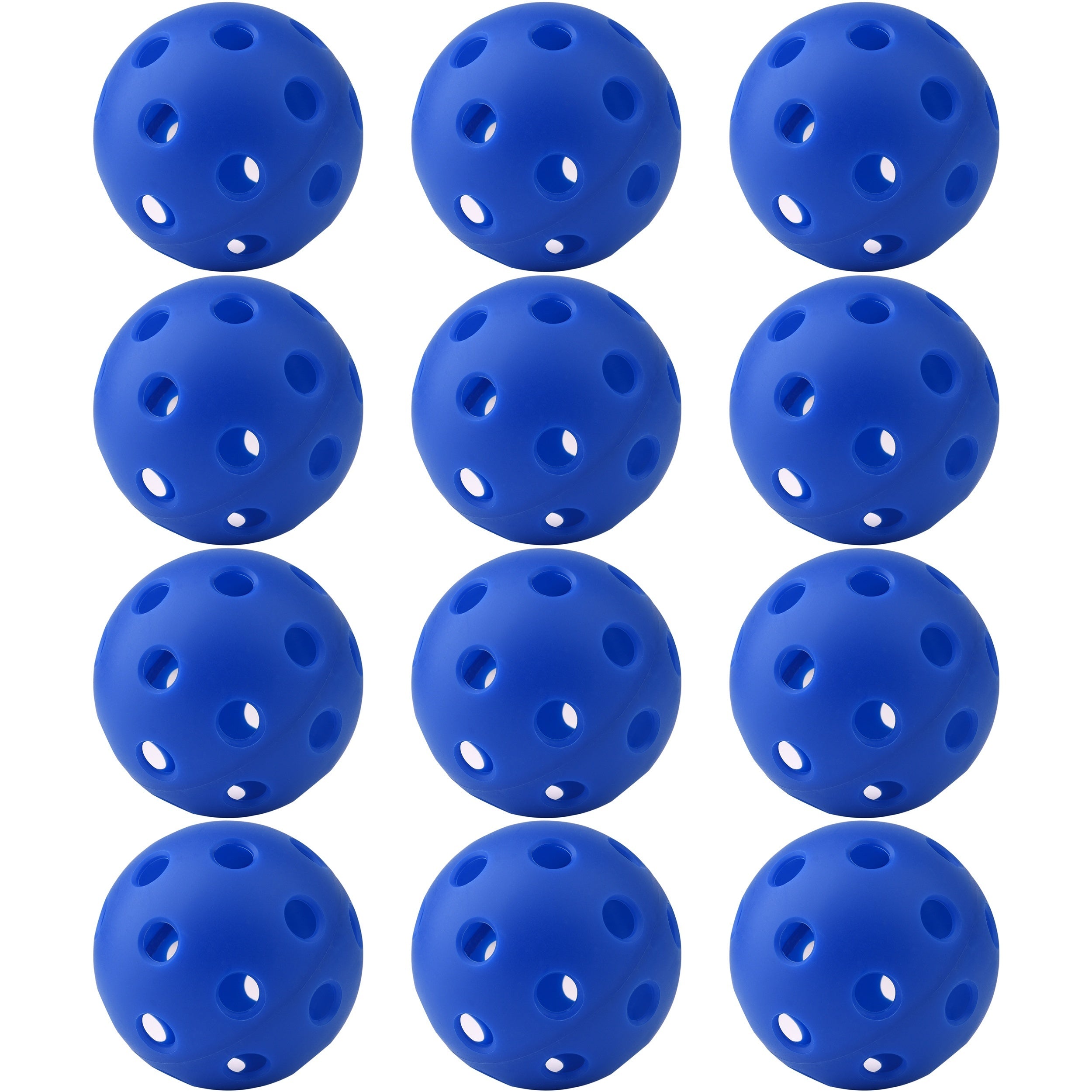 12-Pack Outdoor Pickleball Balls with Storage Net Bag