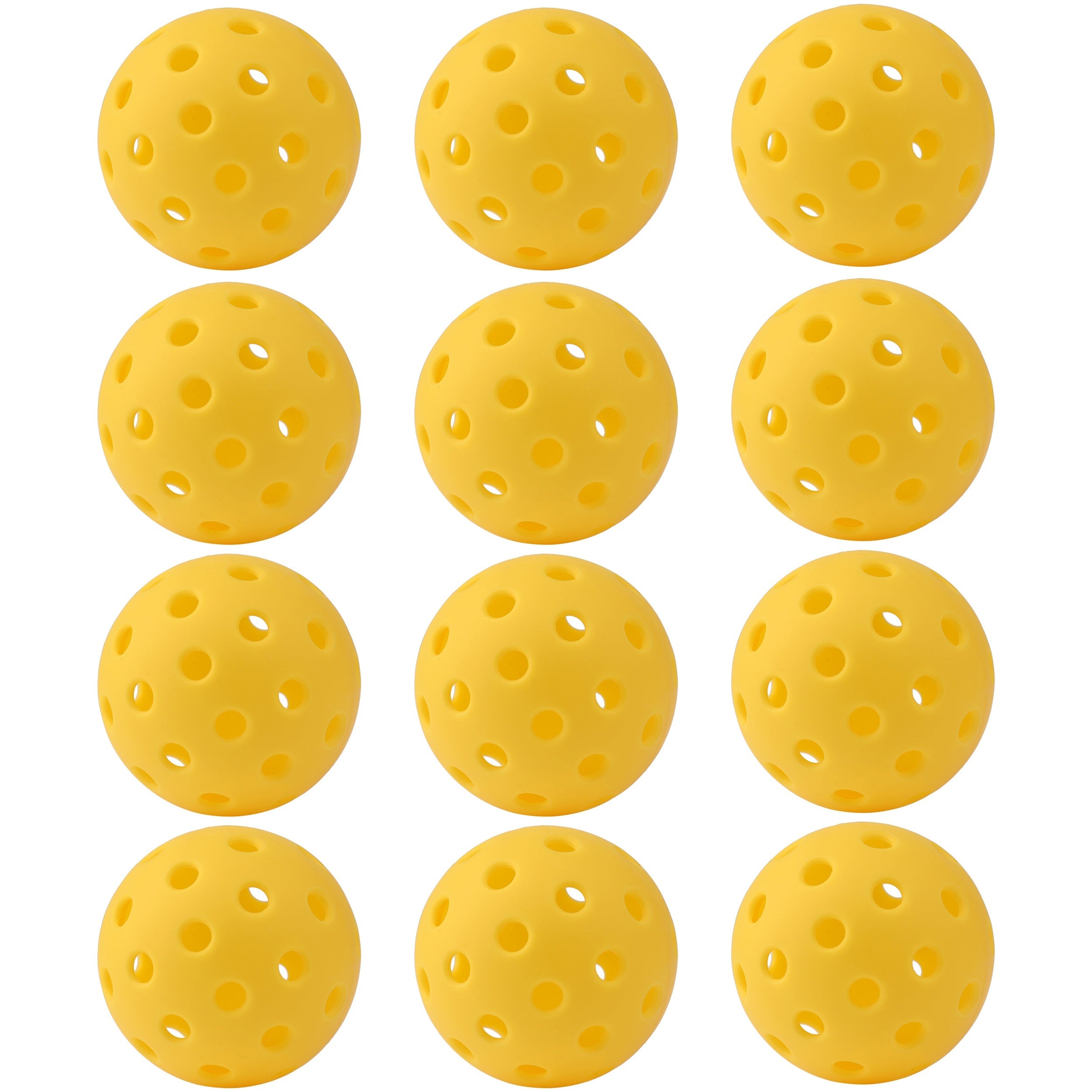 12-Pack Outdoor Pickleball Balls with Storage Net Bag