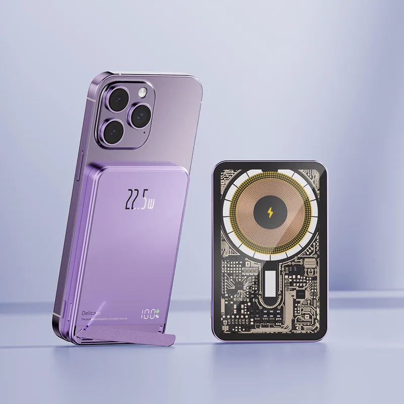 Wireless Power Bank Magnetic 22.5W 20000mAh Portable Fast Charging External Battery for Magsafe For iPhone 16 15 14 13 Powerbank