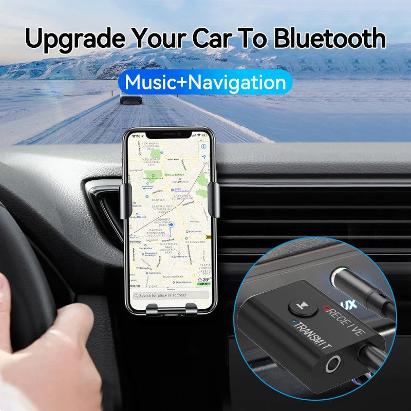 Bluetooth 5.0 Audio Transmitter Receiver 3.5mm AUX Jack RCA USB Dongle Stereo Wireless Adapter for TV Car Kit Speaker Headphone