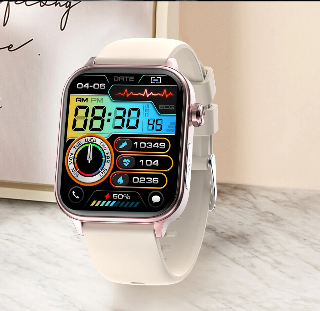 2025 New ECG+PPG+HRV Smart Watch Men Blood Lipid Uric Acid Health Monitor Bluetooth Call Sleep Physical Health Smartwatch Women