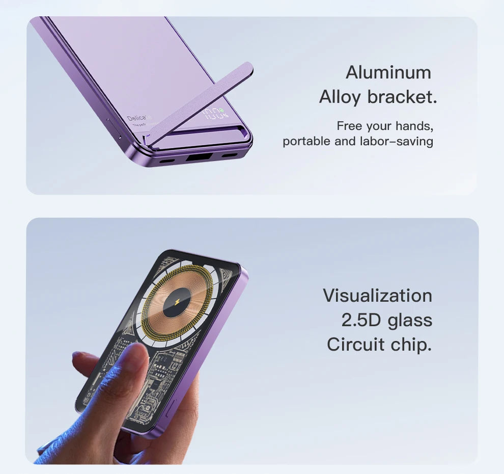 Wireless Power Bank Magnetic 22.5W 20000mAh Portable Fast Charging External Battery for Magsafe For iPhone 16 15 14 13 Powerbank