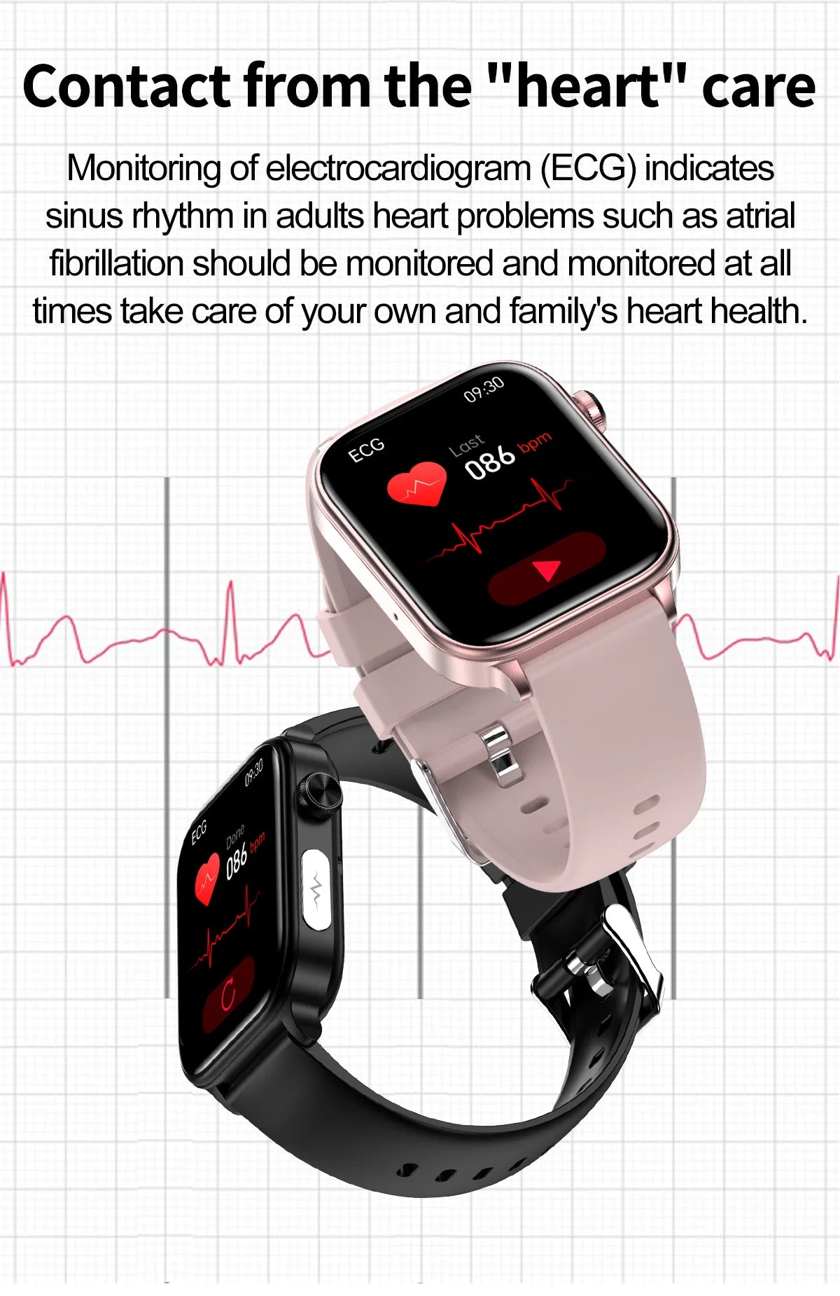 2025 New ECG+PPG+HRV Smart Watch Men Blood Lipid Uric Acid Health Monitor Bluetooth Call Sleep Physical Health Smartwatch Women