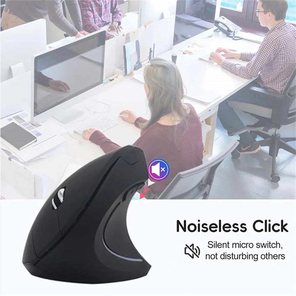 New Upgrade Ergonomic mouse 2.4G Right Hand Wireless Mouse For Laptop Tablet Universal Device Distance Transmission Gaming Mouse