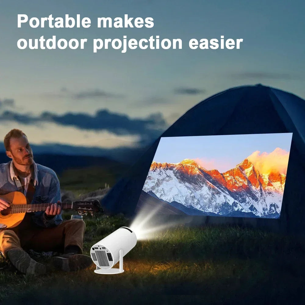2025 Upgraded HY300PRO Mini Projector with WiFi& BT, Portable Projector 1080P/4K Support, Auto Keystone, Smart Android Proyector