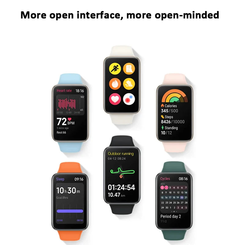 Xiaomi Smart Band 7 Pro 1.64'' AMOLED 2.5D Curved Display Built in GPS Blood Oxygen Smaer Watch Always On Watch Face Smart Band