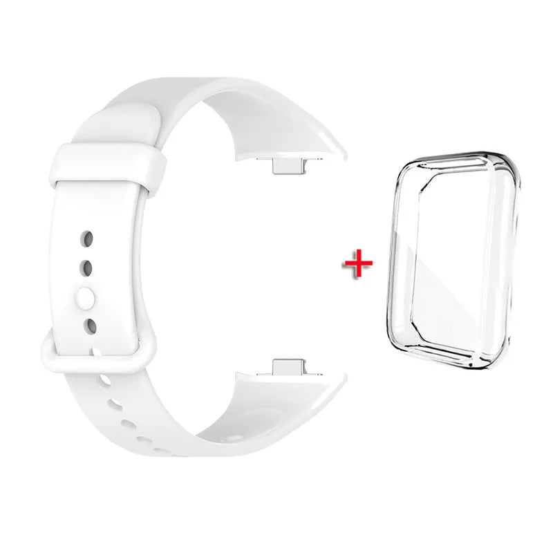 Strap+case for Xiaomi Mi Band 9 Pro Strap Smart Band Protective Case Silicone Wristband Bracelet for Mi band 9Pro