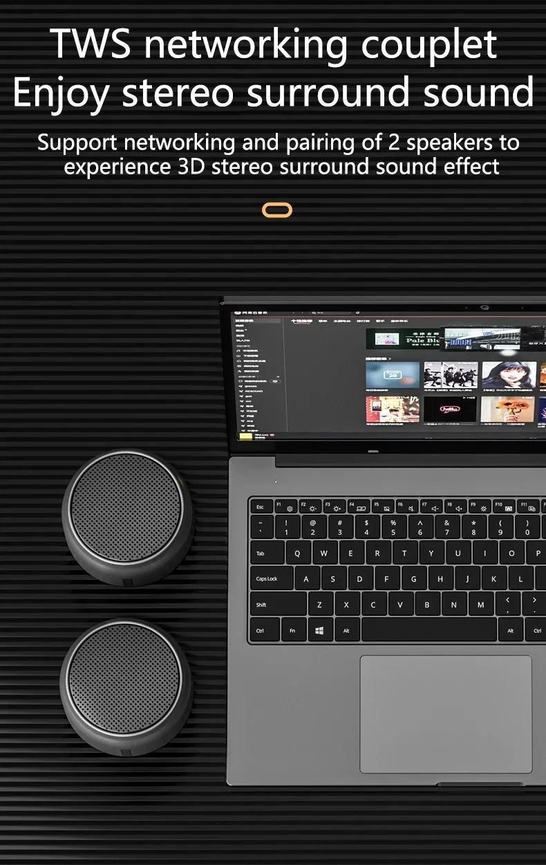 VIKEFON K30 Wireless Bluetooth Speaker Portable Mini Outdoor Wireless Speakers Music Surround Loudspeaker HD Voice Shocking Bass