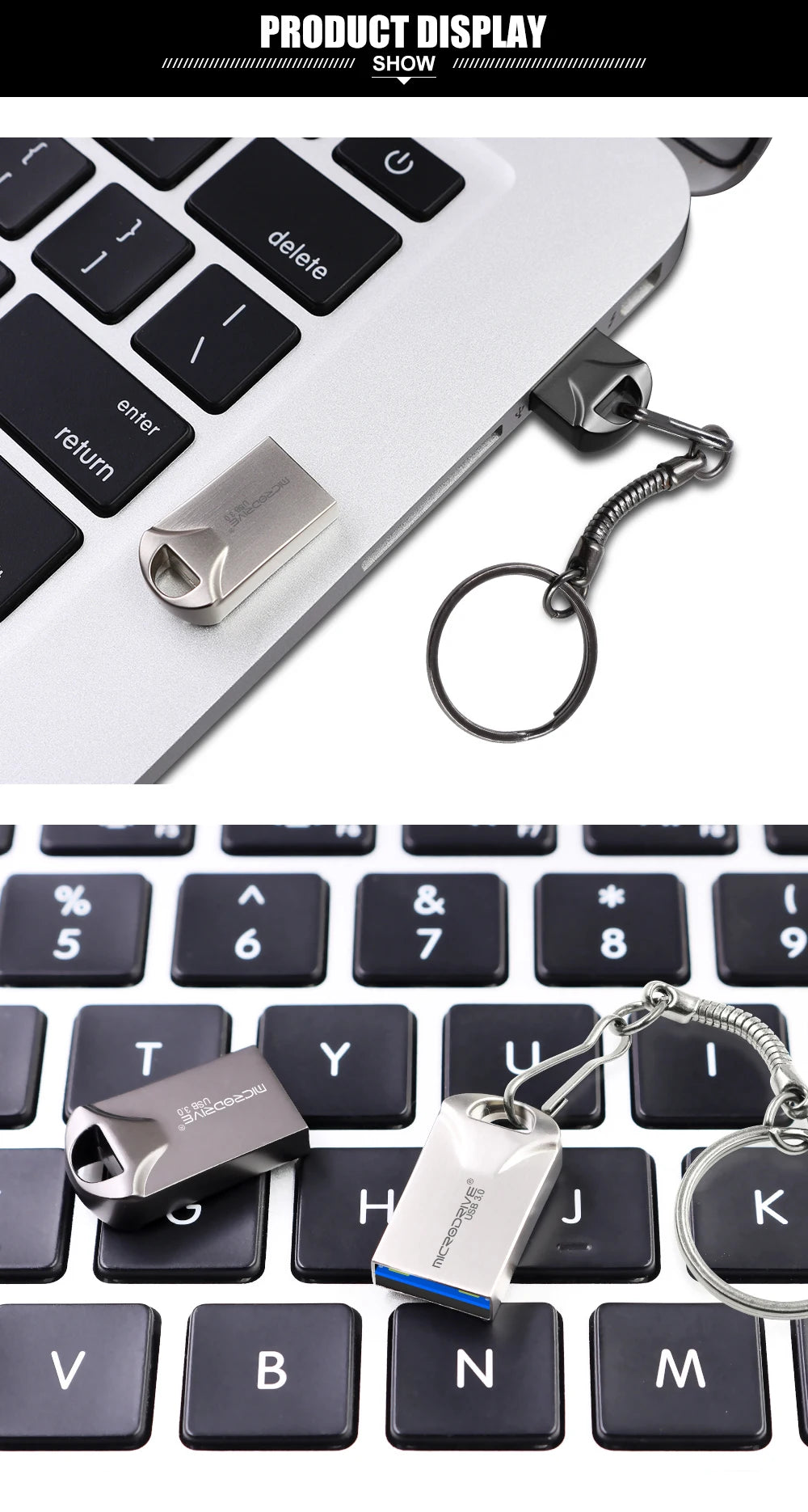 Waterproof Super Mini usb flash drive pen Drive 32GB metal usb 3.0 flash usb stick pendrive 64GB for cle usb 128 gb