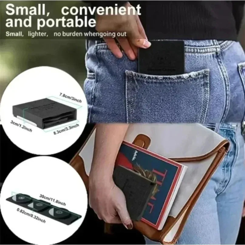 3-in-1 Magnetic Wireless Charger Dock Fabric Art Foldable Portable Fast Charging Station For Magsafe iPhone 16~12 AirPods iWatch