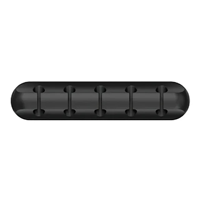 Silicone Cable Organizer Clips - Self-Adhesive Cord Management