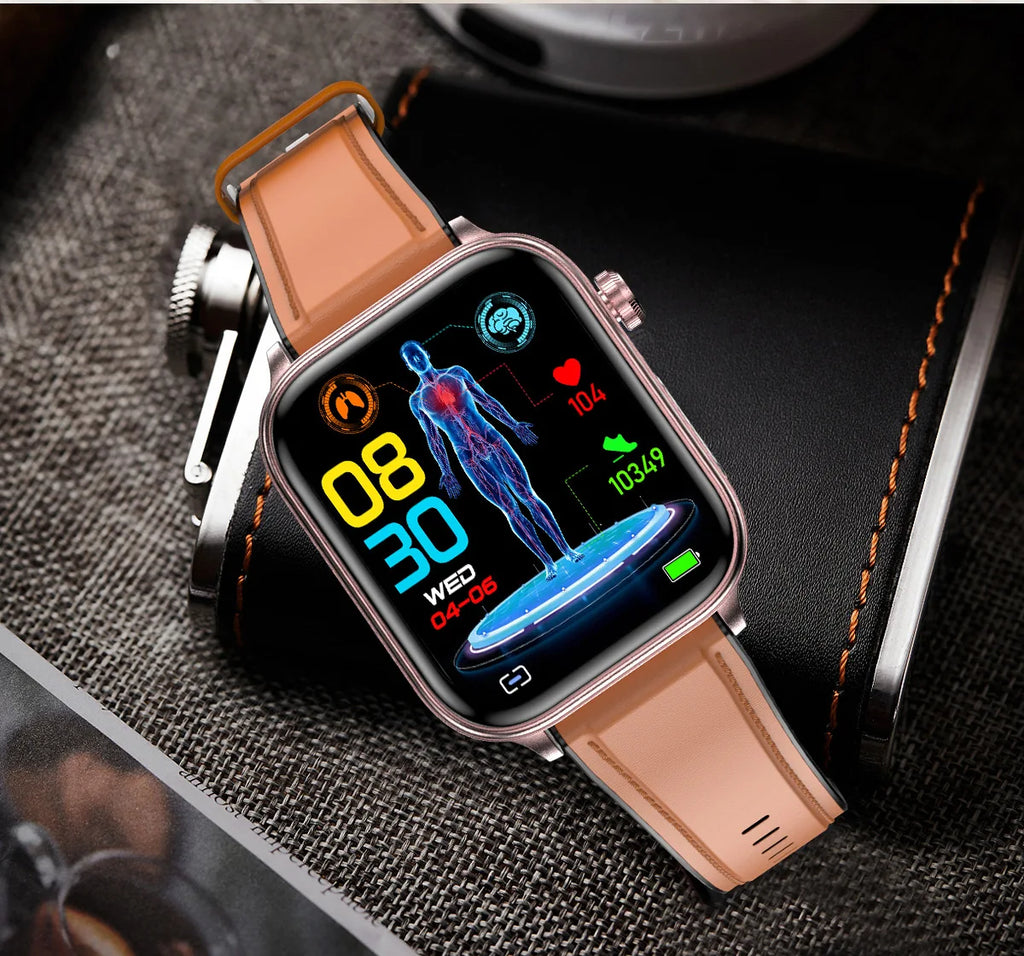 2025 New ECG+PPG+HRV Smart Watch Men Blood Lipid Uric Acid Health Monitor Bluetooth Call Sleep Physical Health Smartwatch Women