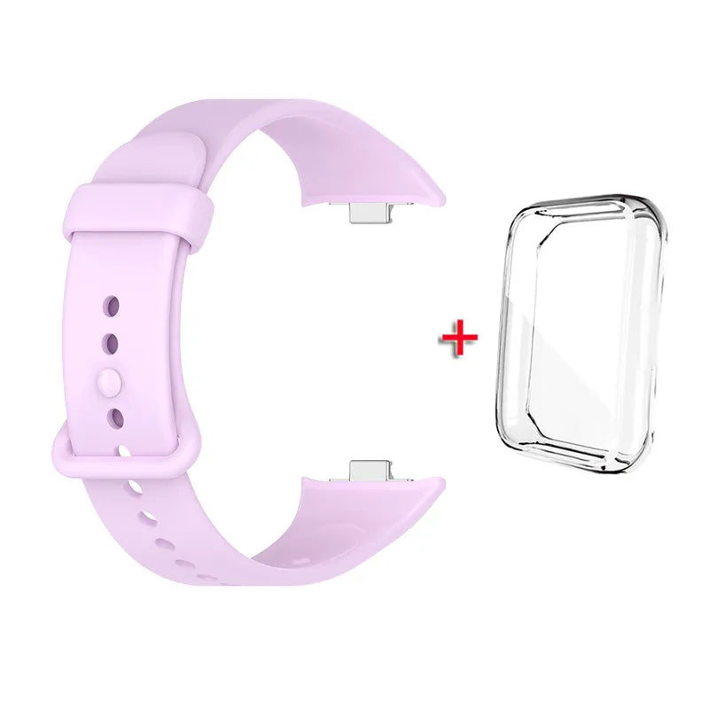 Strap+case for Xiaomi Mi Band 9 Pro Strap Smart Band Protective Case Silicone Wristband Bracelet for Mi band 9Pro