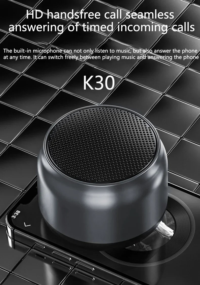 VIKEFON K30 Wireless Bluetooth Speaker Portable Mini Outdoor Wireless Speakers Music Surround Loudspeaker HD Voice Shocking Bass
