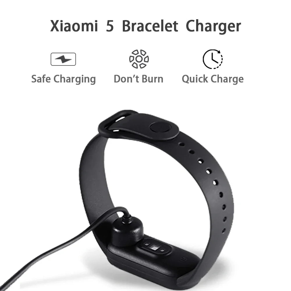 Charging Cable For Xiaomi Smart Band 9 8Pro 8 Active 7 Pro 6 NFC 5 Mi Smart Band 4 3 2 Bracelet USB Magnetic Charger