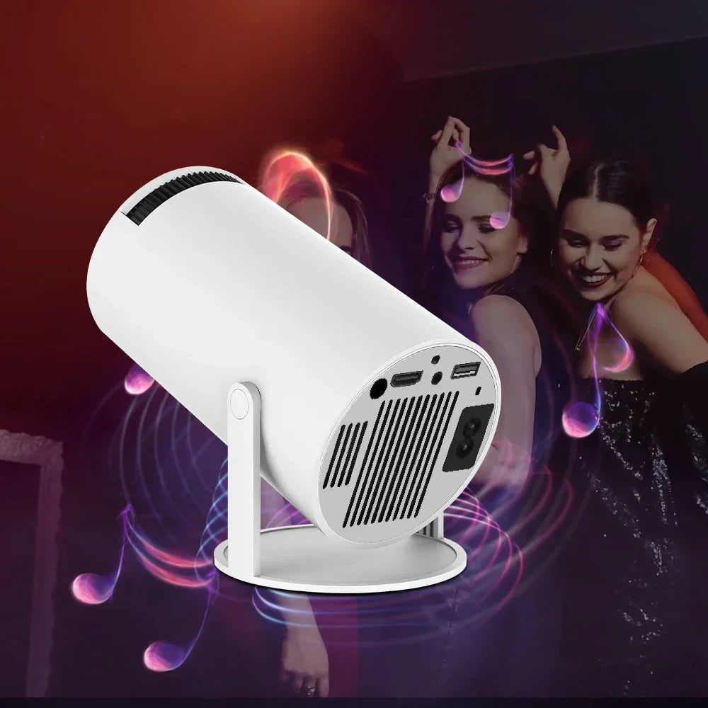2025 Upgraded HY300PRO Mini Projector with WiFi& BT, Portable Projector 1080P/4K Support, Auto Keystone, Smart Android Proyector