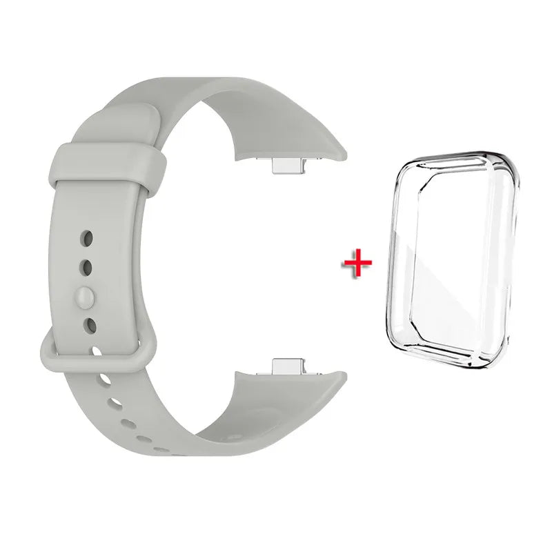 Strap+case for Xiaomi Mi Band 9 Pro Strap Smart Band Protective Case Silicone Wristband Bracelet for Mi band 9Pro
