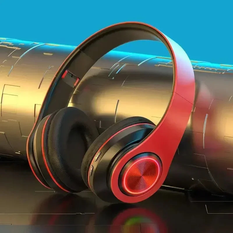 Wireless RGB Over-Ear Headphones with Microphone