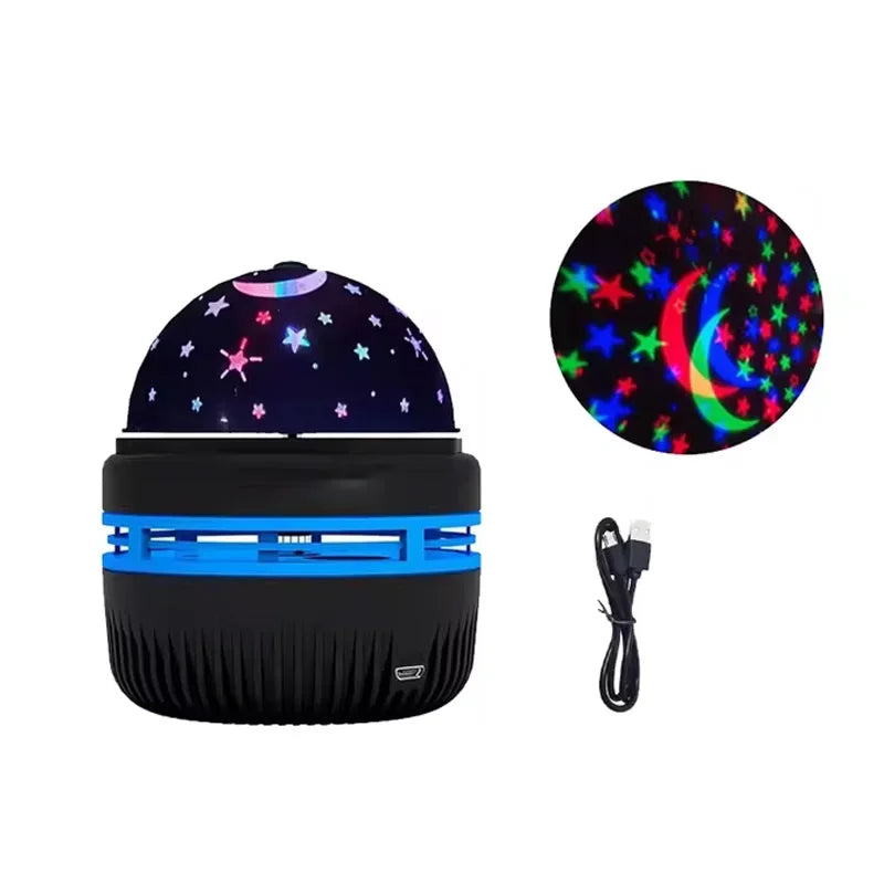 LED Starry Sky Projector Light USB Remote Control Rotating Aurora Galaxy Spotlight for Magic Ball Stage KTV Atmosphere Decor