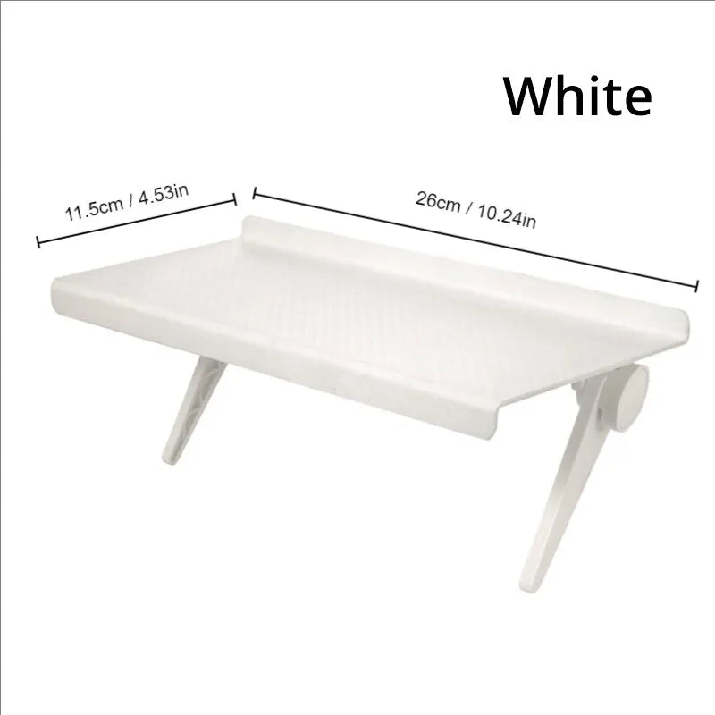 1pc White/Black TV Set Top Box Storage Rack Remote Control Router Small Accessories Multi Functional Adjustable Hanging Rack