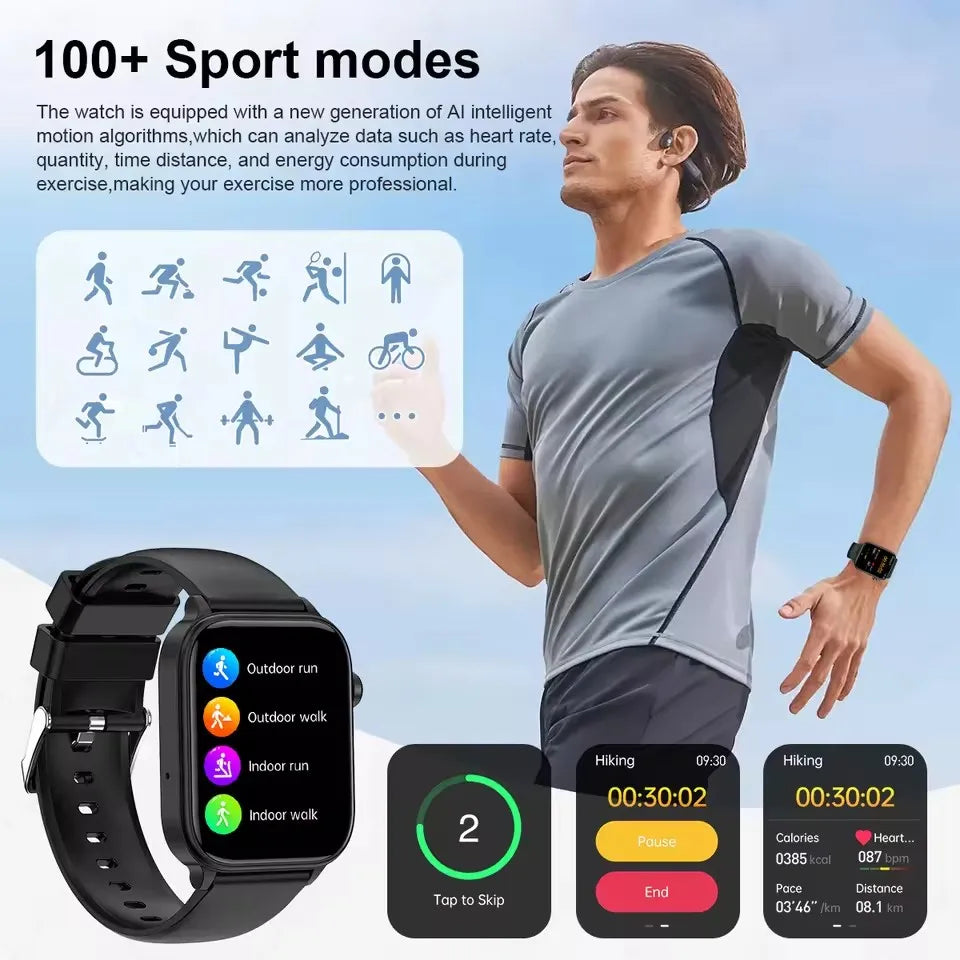 2025 New ECG+PPG+HRV Smart Watch Men Blood Lipid Uric Acid Health Monitor Bluetooth Call Sleep Physical Health Smartwatch Women