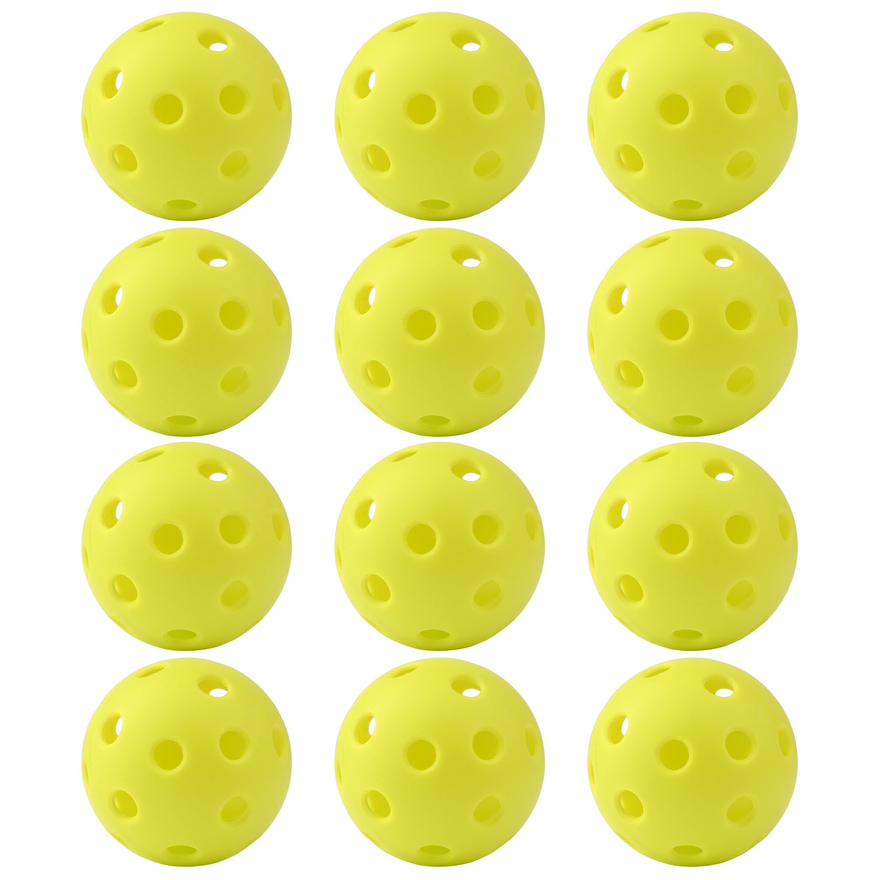12-Pack Outdoor Pickleball Balls with Storage Net Bag