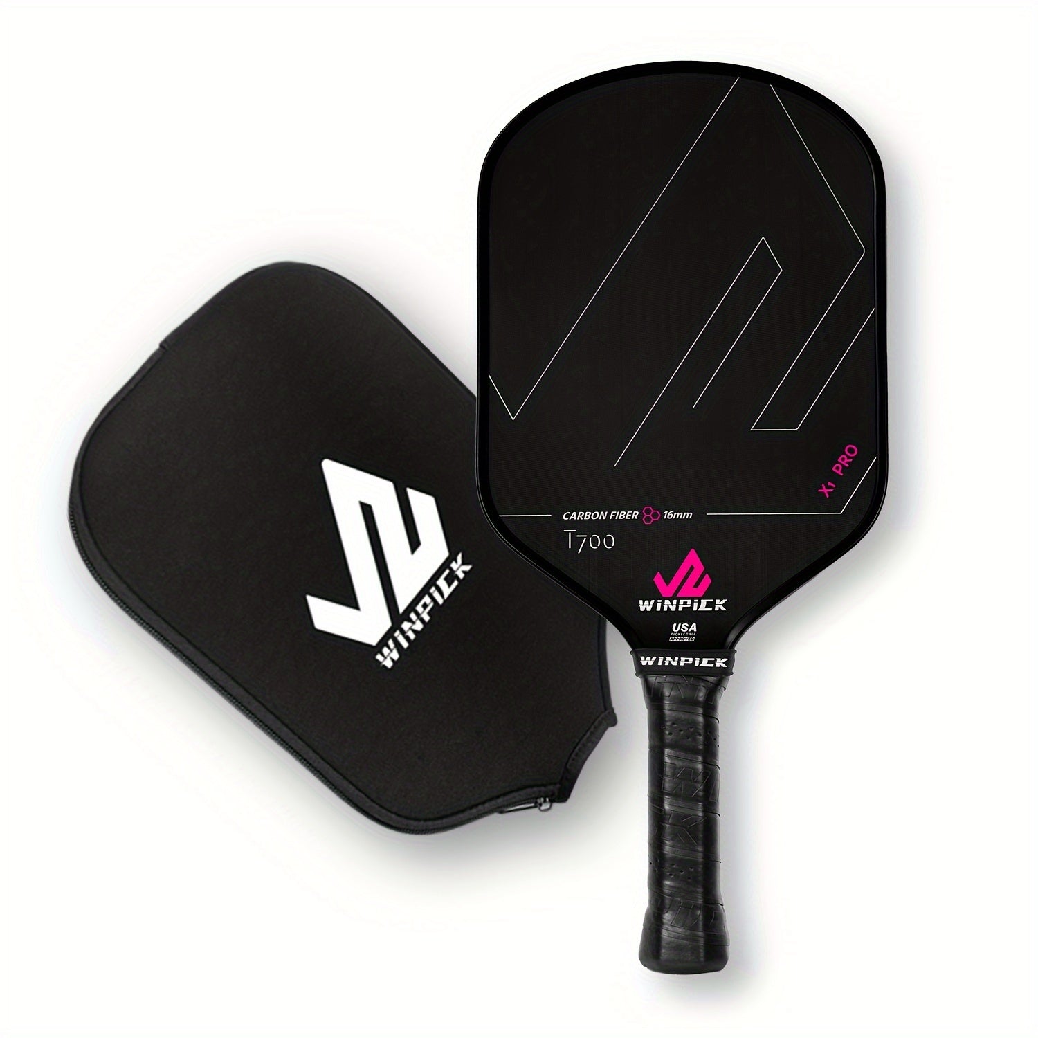 WINPICK T700 Thermoformed Pickleball Paddle – 16mm Honeycomb Core