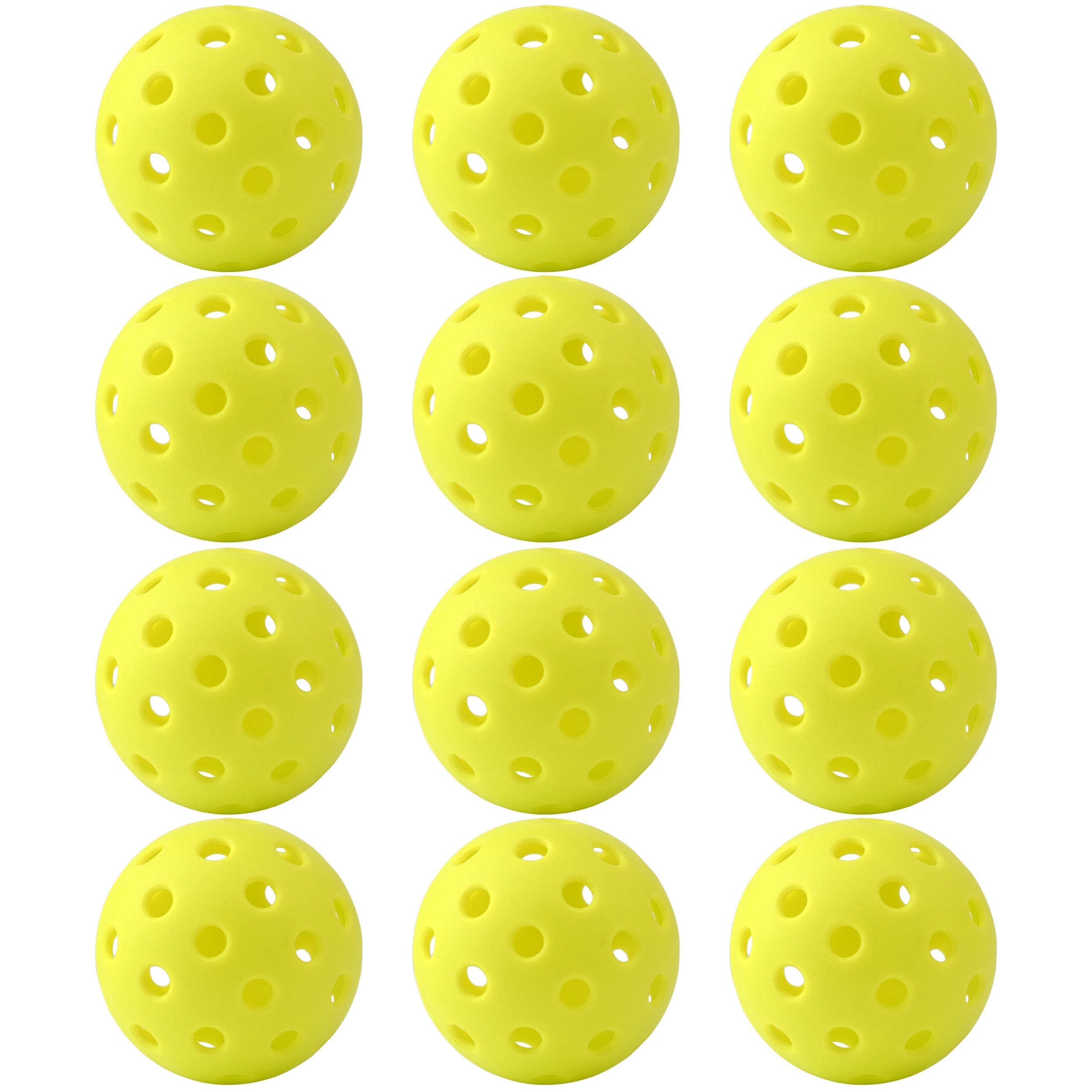 12-Pack Outdoor Pickleball Balls with Storage Net Bag