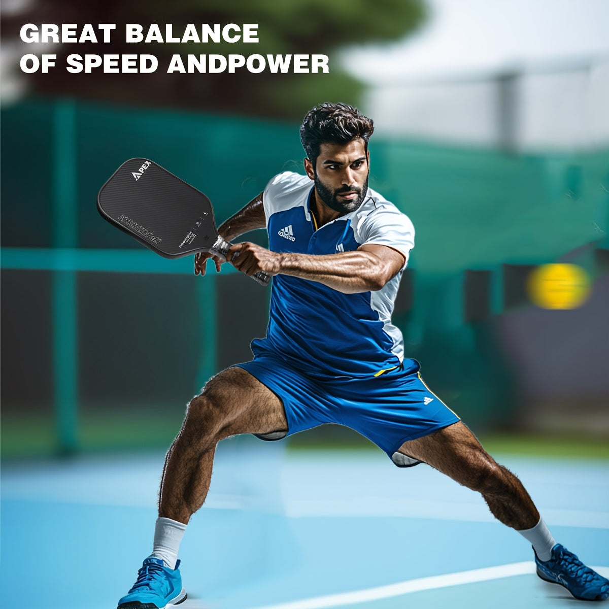 High-Performance Carbon Fiber Pickleball Paddle – Cold Pressed, Honeycomb Core