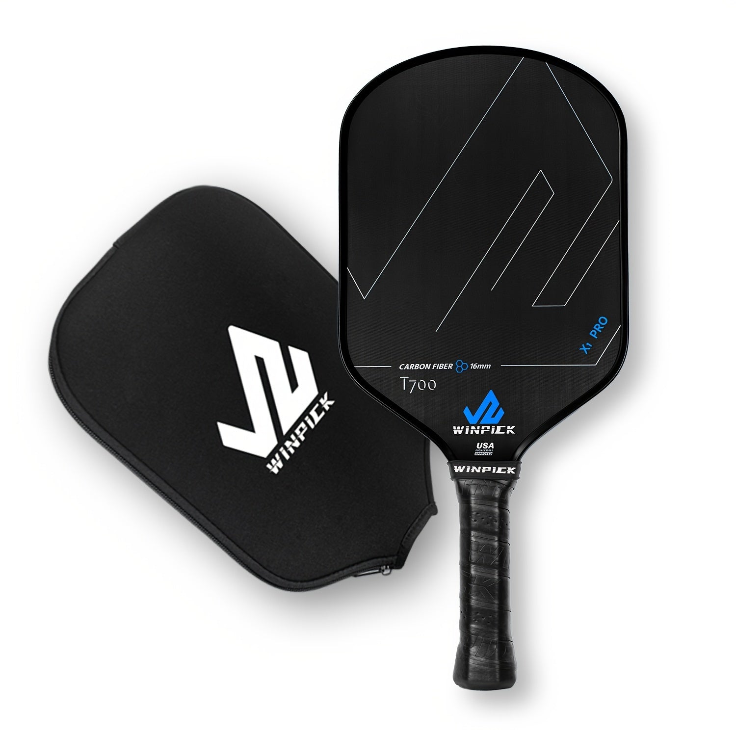 WINPICK T700 Thermoformed Pickleball Paddle – 16mm Honeycomb Core