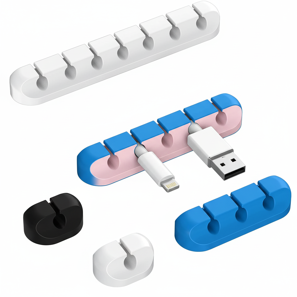 Silicone Cable Organizer Clips